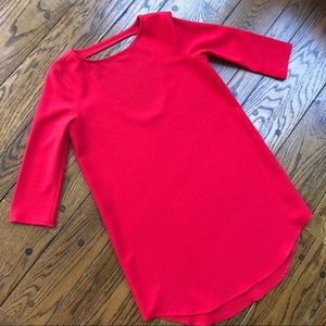 Red BB Dakota shift dress
